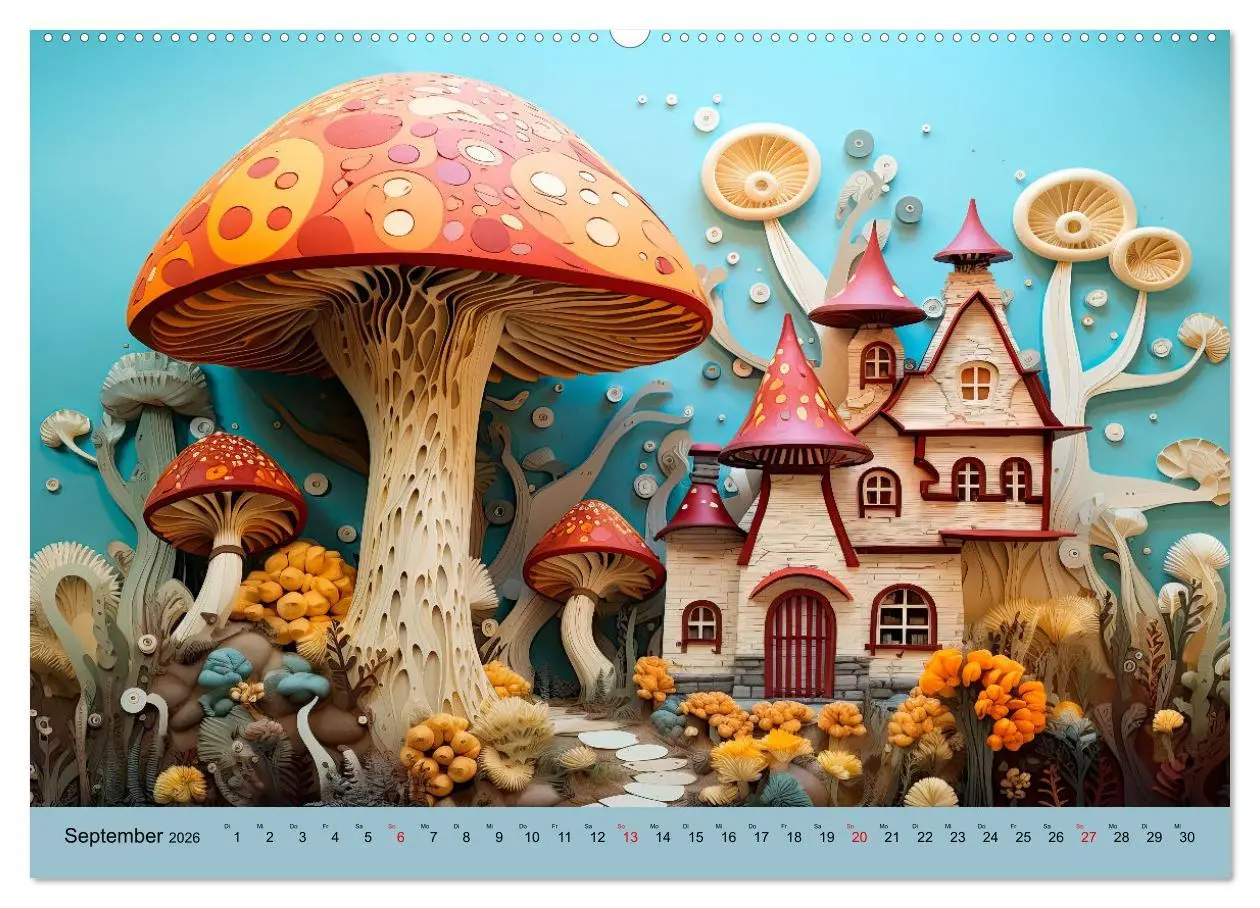Bild: 9783457481523 | Magie der Pilze (hochwertiger Premium Wandkalender 2026 DIN A2...