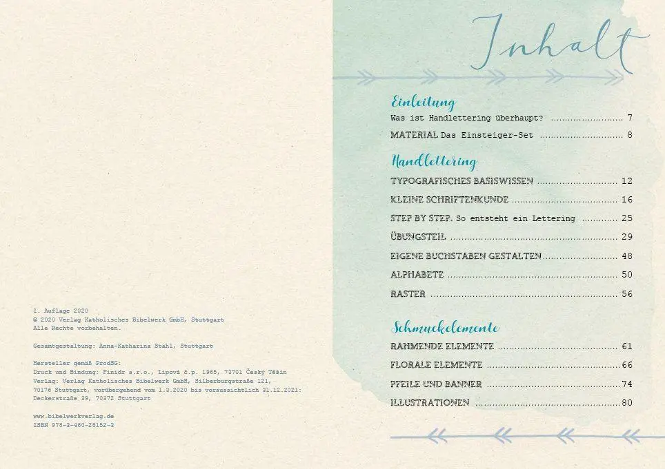 Bild: 9783460281523 | Handlettering u. Schmuckelemente | mit Übungsseiten | Stahl | Buch