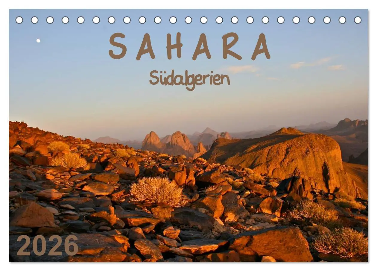Cover: 9783516191523 | Sahara - Südalgerien (Tischkalender 2026 DIN A5 quer), CALVENDO...