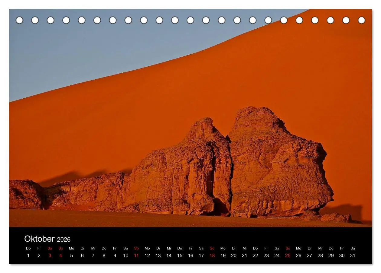 Bild: 9783516191523 | Sahara - Südalgerien (Tischkalender 2026 DIN A5 quer), CALVENDO...