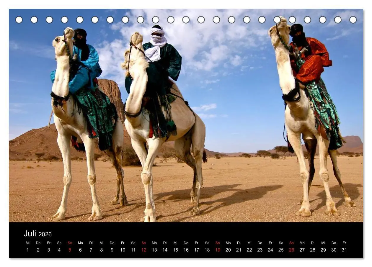 Bild: 9783516191523 | Sahara - Südalgerien (Tischkalender 2026 DIN A5 quer), CALVENDO...