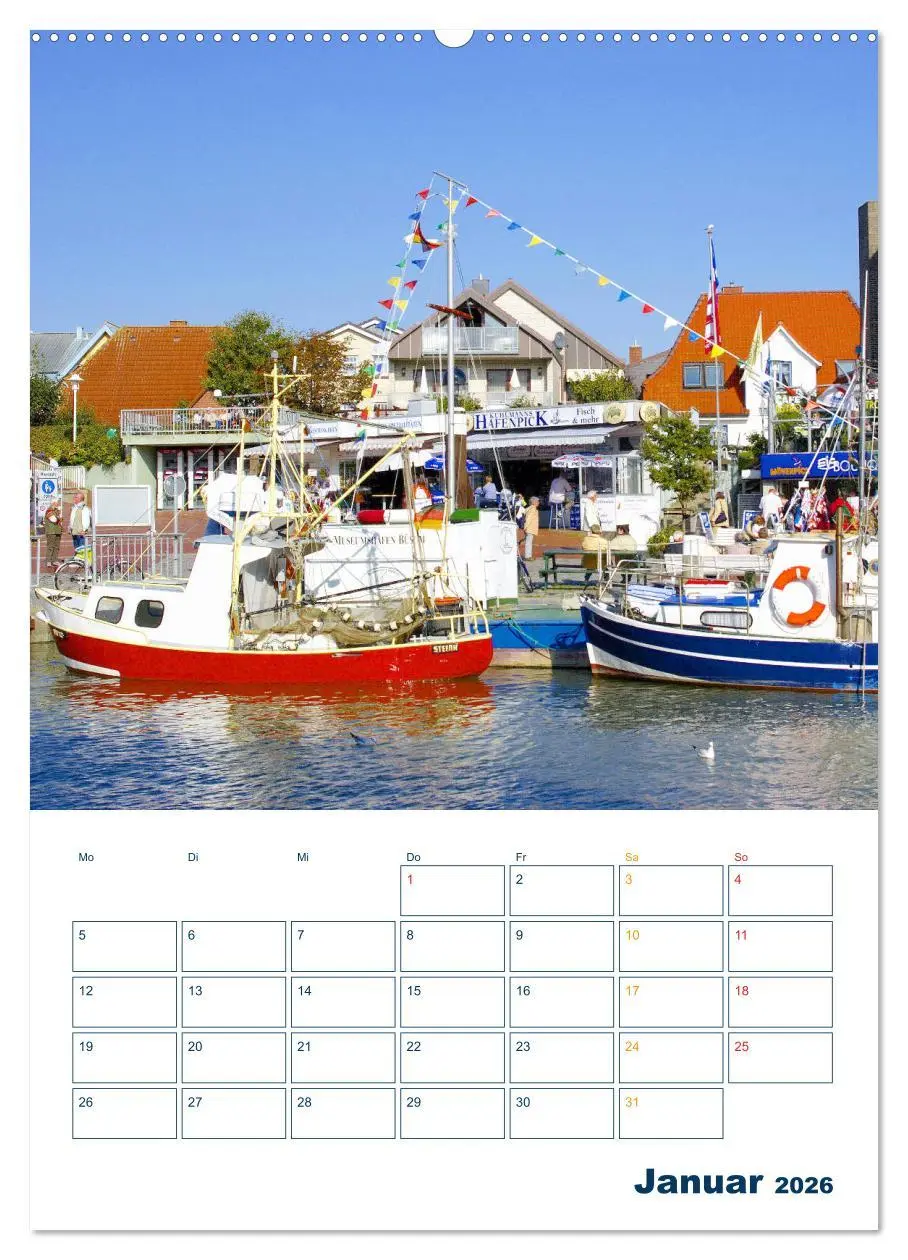 Bild: 9783516401523 | Vielseitiges Büsum (hochwertiger Premium Wandkalender 2026 DIN A2...