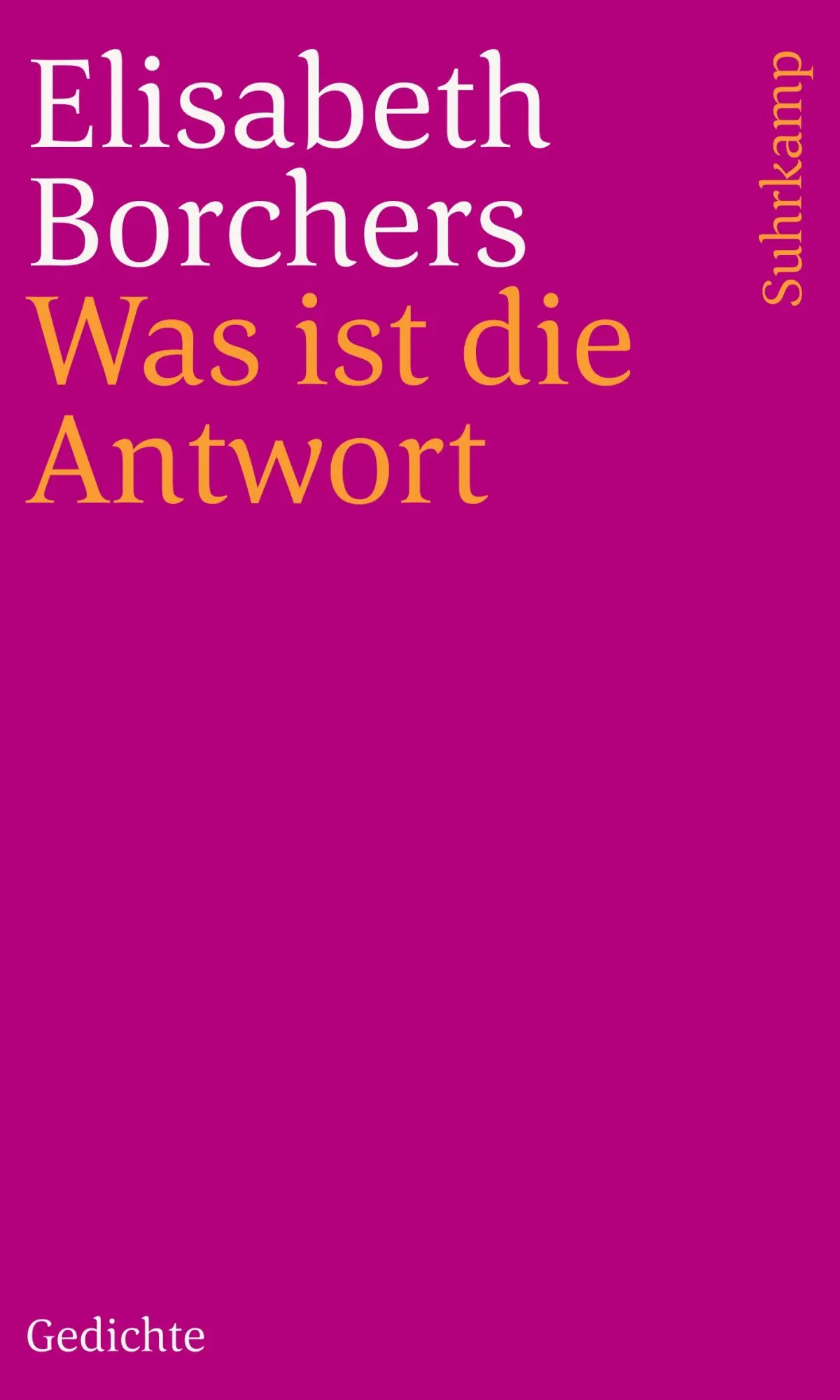 Cover: 9783518241523 | Was ist die Antwort | Gedichte | Elisabeth Borchers | Taschenbuch