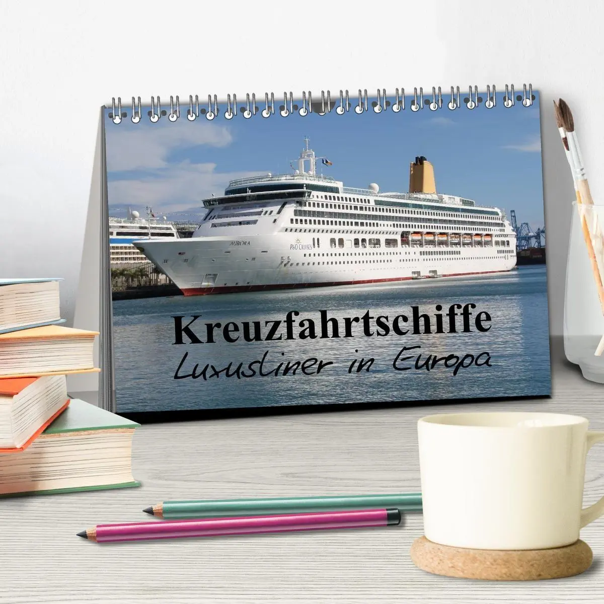 Bild: 9783594241523 | Kreuzfahrtschiffe in Europa (Tischkalender 2027 DIN A5 quer),...