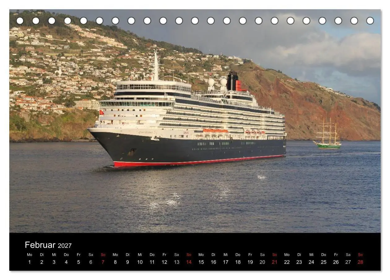 Bild: 9783594241523 | Kreuzfahrtschiffe in Europa (Tischkalender 2027 DIN A5 quer),...