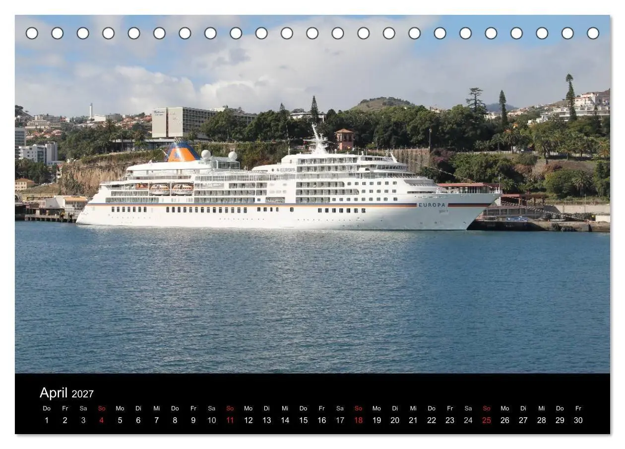 Bild: 9783594241523 | Kreuzfahrtschiffe in Europa (Tischkalender 2027 DIN A5 quer),...