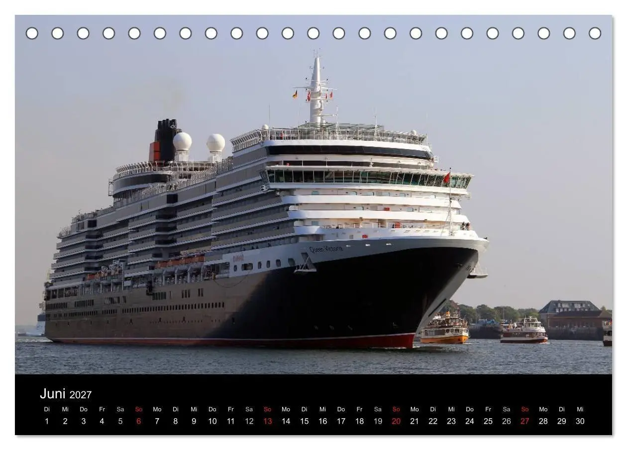 Bild: 9783594241523 | Kreuzfahrtschiffe in Europa (Tischkalender 2027 DIN A5 quer),...