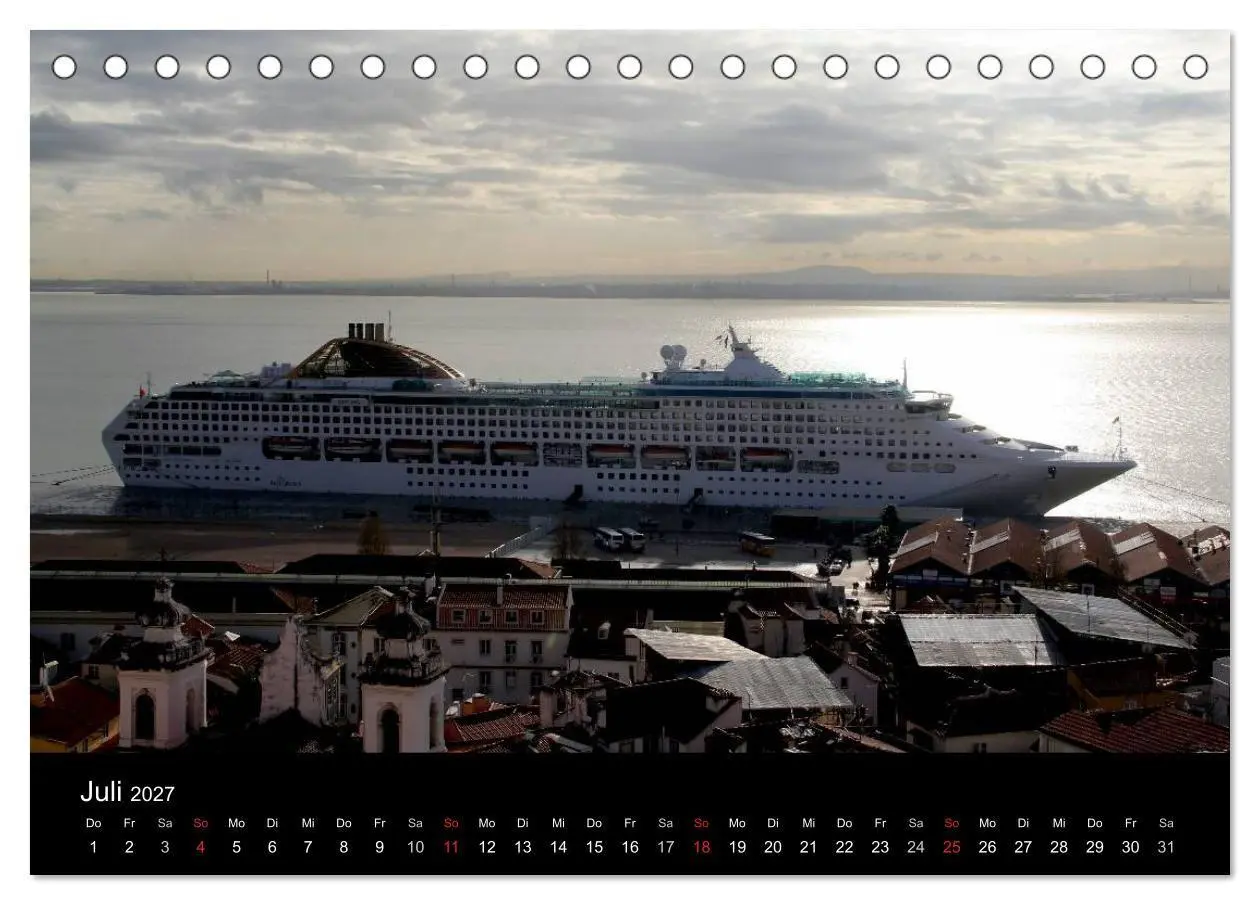 Bild: 9783594241523 | Kreuzfahrtschiffe in Europa (Tischkalender 2027 DIN A5 quer),...