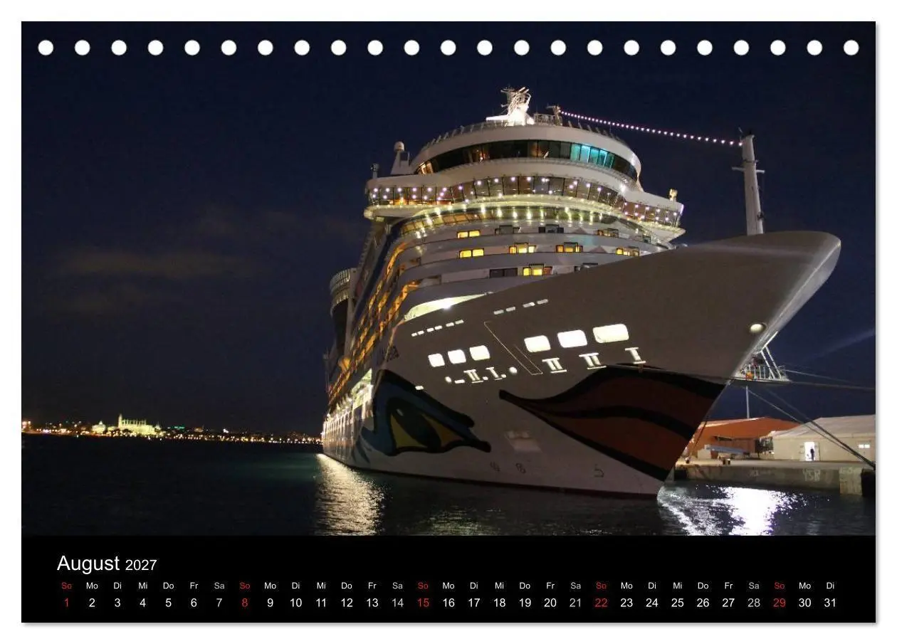 Bild: 9783594241523 | Kreuzfahrtschiffe in Europa (Tischkalender 2027 DIN A5 quer),...