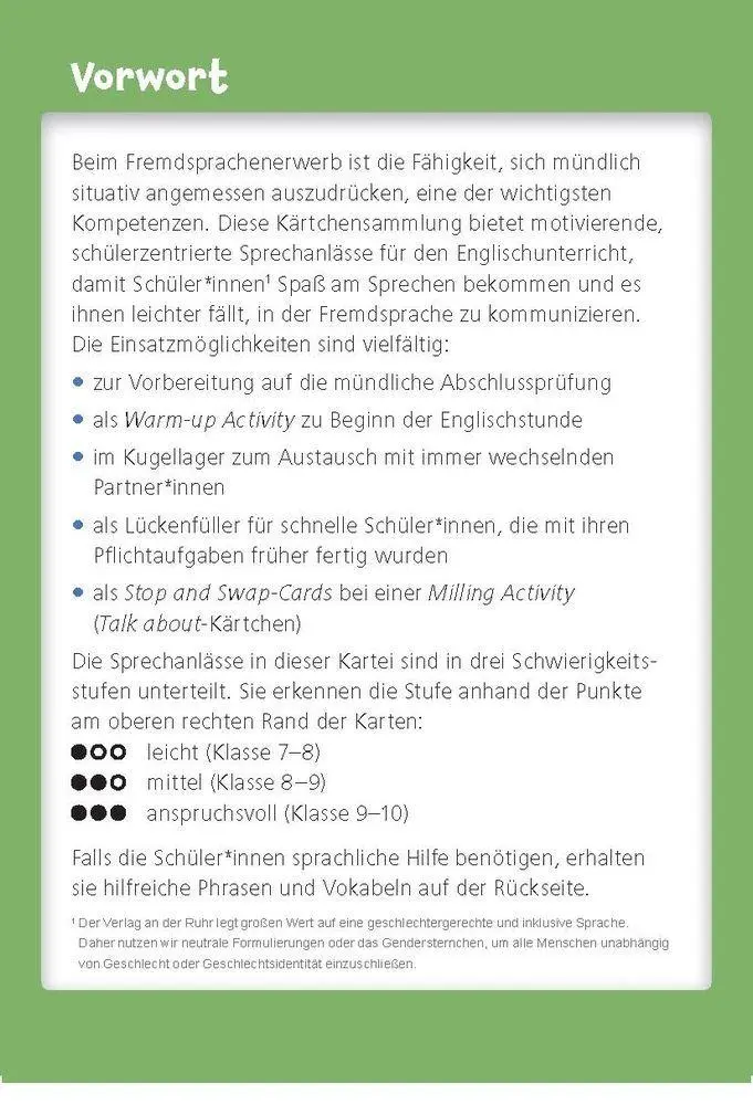 Bild: 9783834671523 | Time to talk - Englisch sprechen üben | Marleen Benedikt | Box | 64 S.