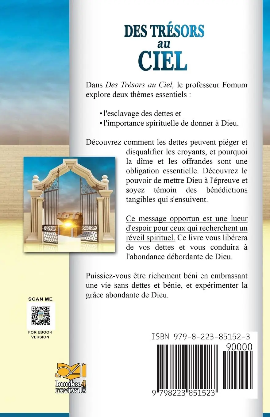Rückseite: 9798223851523 | Des Trésors au Ciel | Zacharias Tanee Fomum | Taschenbuch | 2023