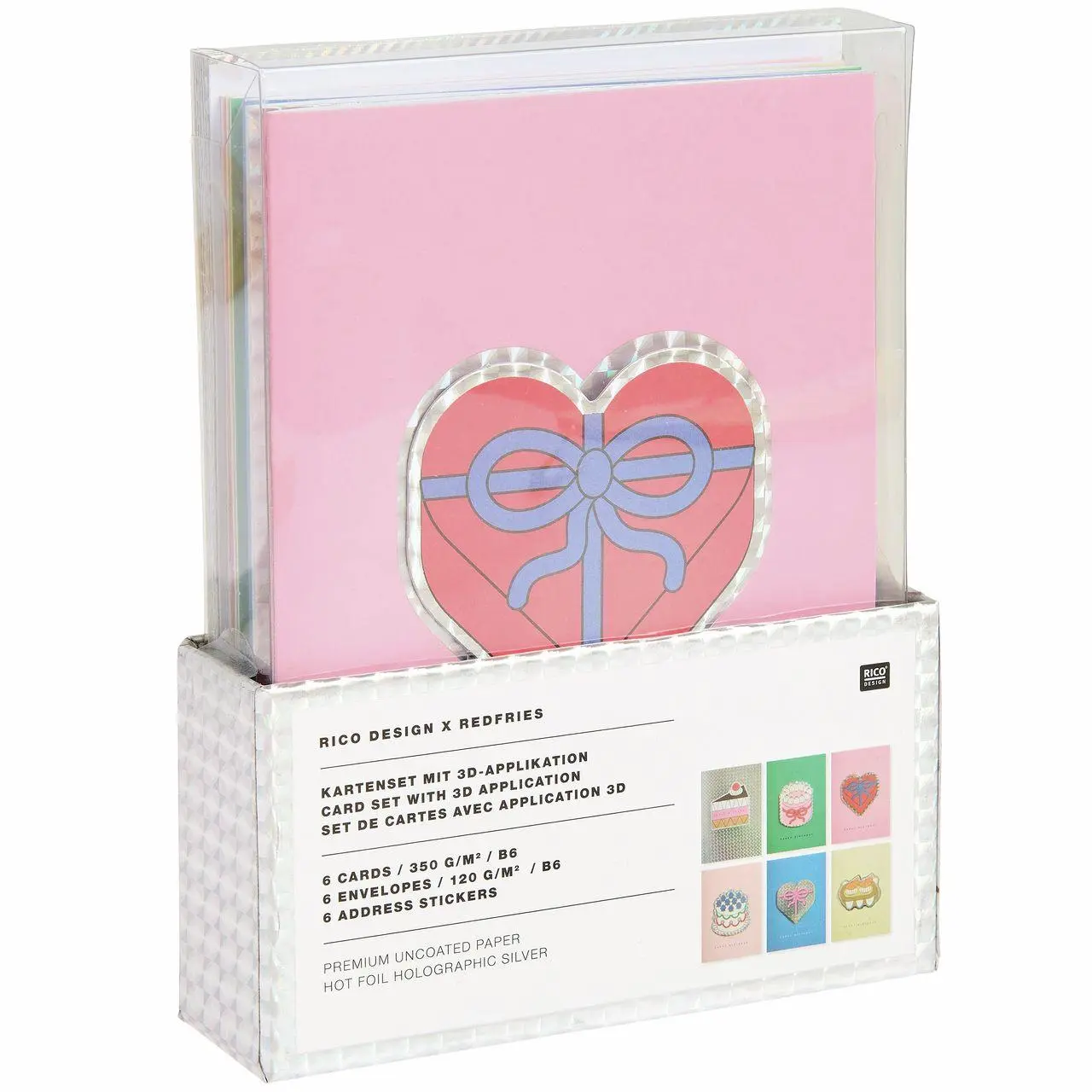 Bild: 4051271441623 | 3D-Kartenset Eye Candy, Happy Birthday FSC MIX | (Land-)Karte | 2026