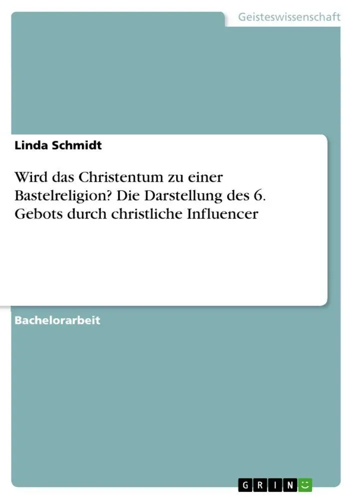 Cover: 9783346971623 | Wird das Christentum zu einer Bastelreligion? Die Darstellung des...