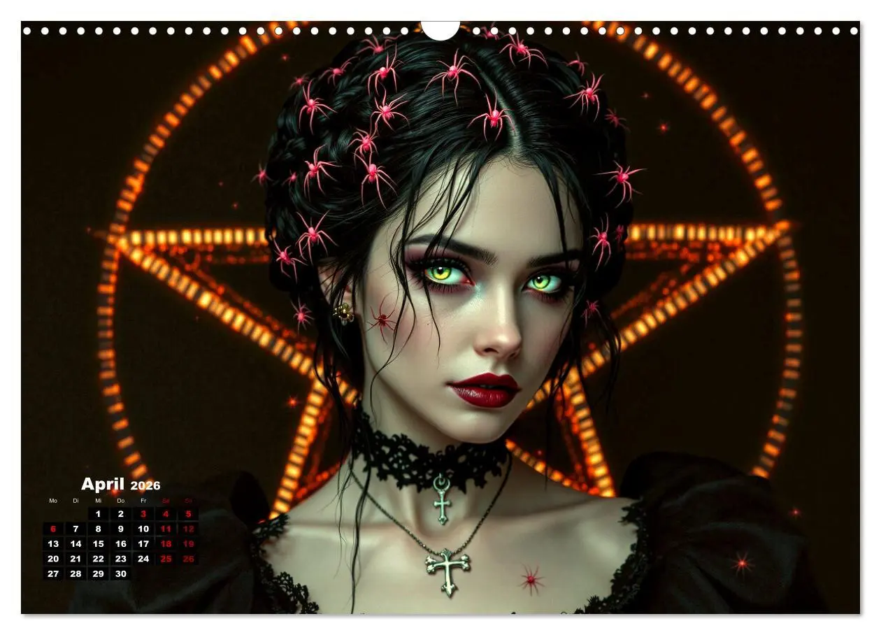 Bild: 9783457301623 | Goth Fantasie (Wandkalender 2026 DIN A3 quer), CALVENDO Monatskalender