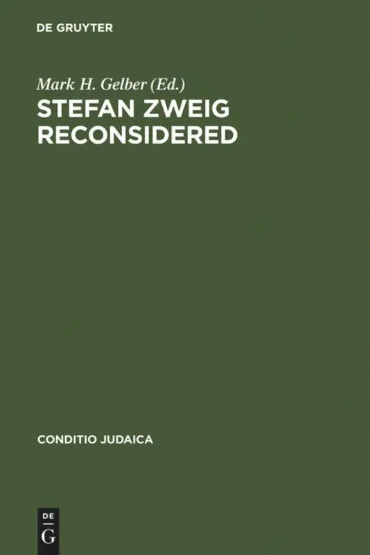 Cover: 9783484651623 | Stefan Zweig Reconsidered | Mark H. Gelber | Buch | VI | Englisch