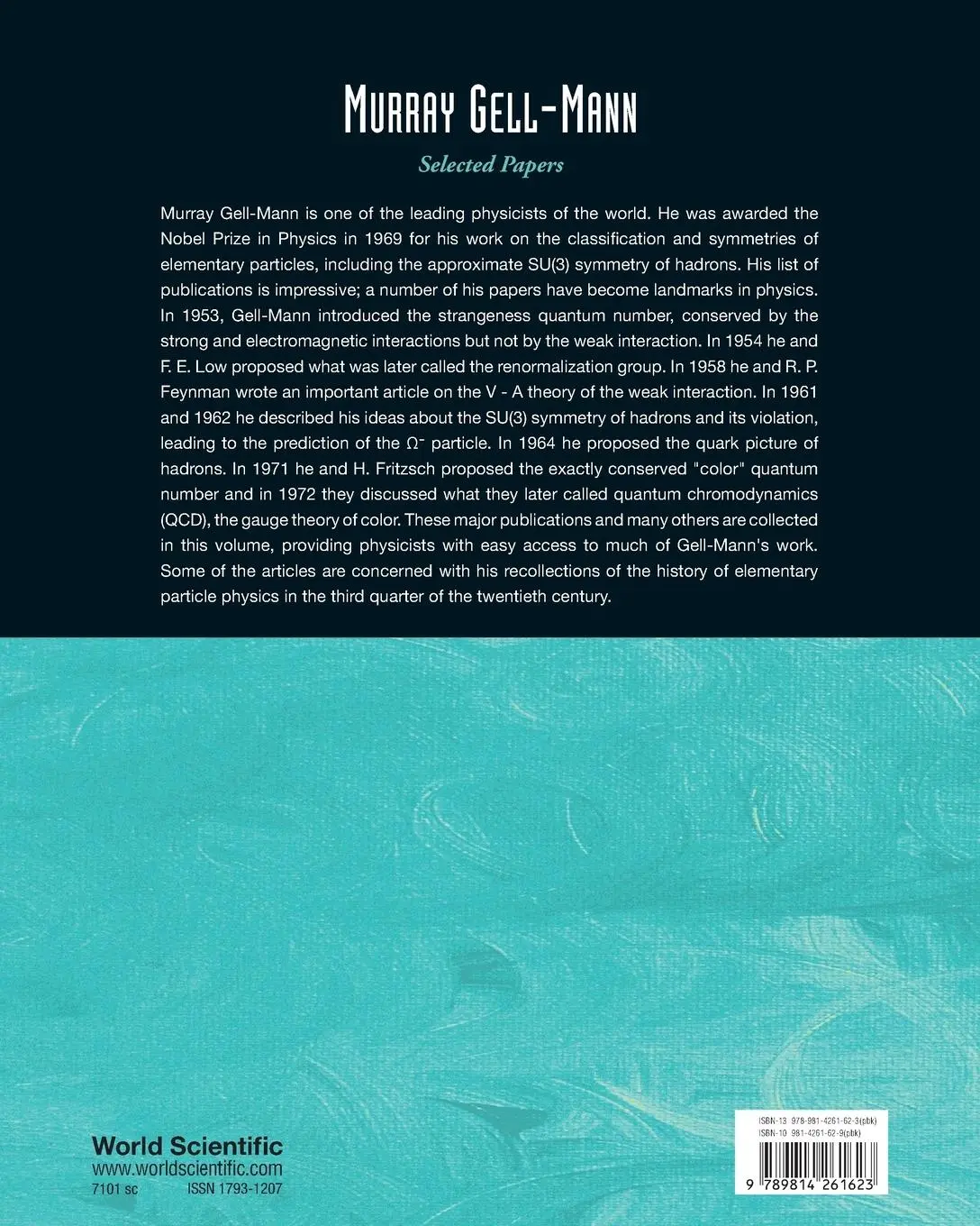 Rückseite: 9789814261623 | MURRAY GELL-MANN | SELECTED PAPERS (V40) | Harald Fritzsch | Buch