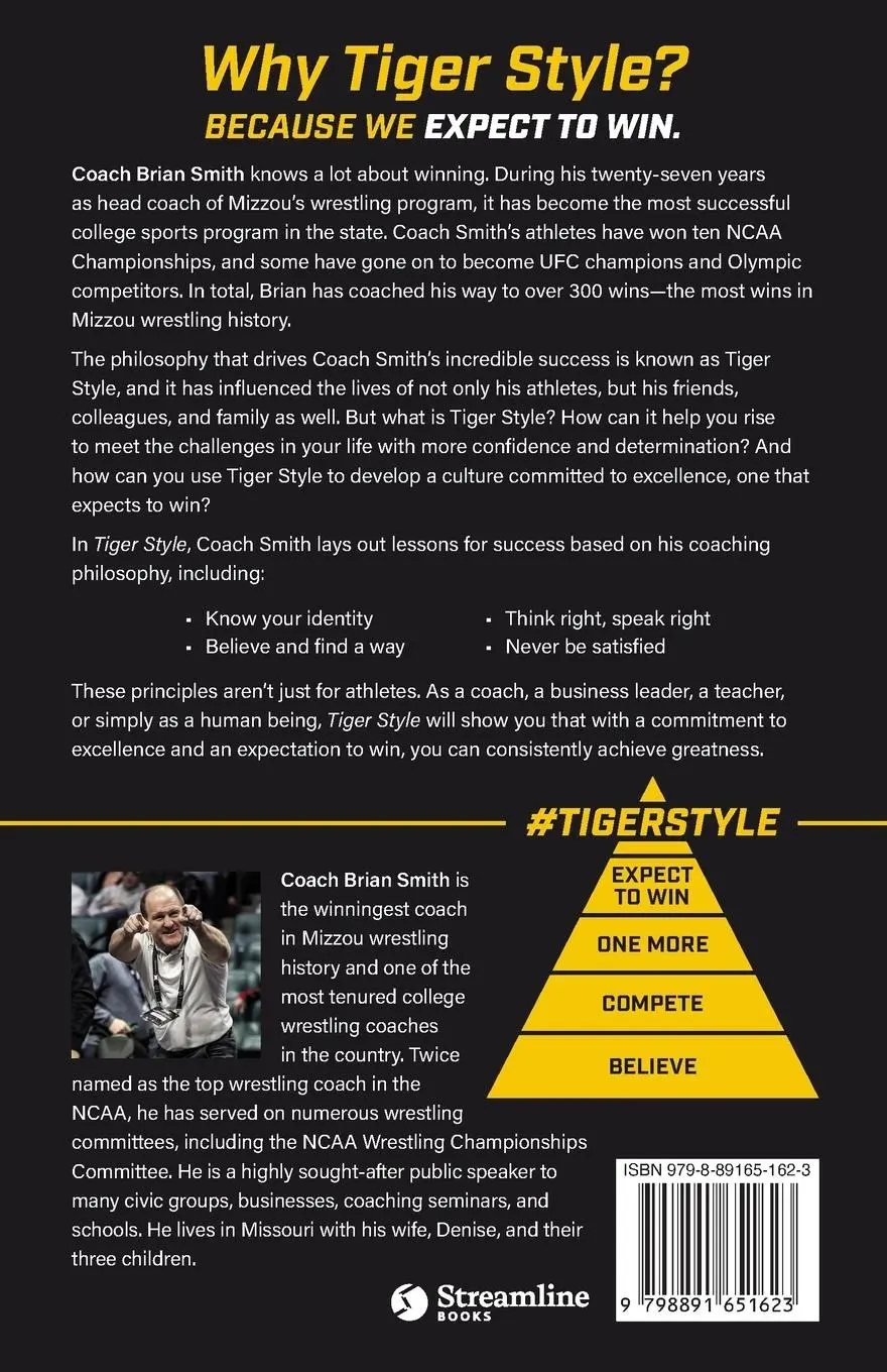 Rückseite: 9798891651623 | Tiger Style | Eight Steps to Create a Winning Culture | Brian Smith