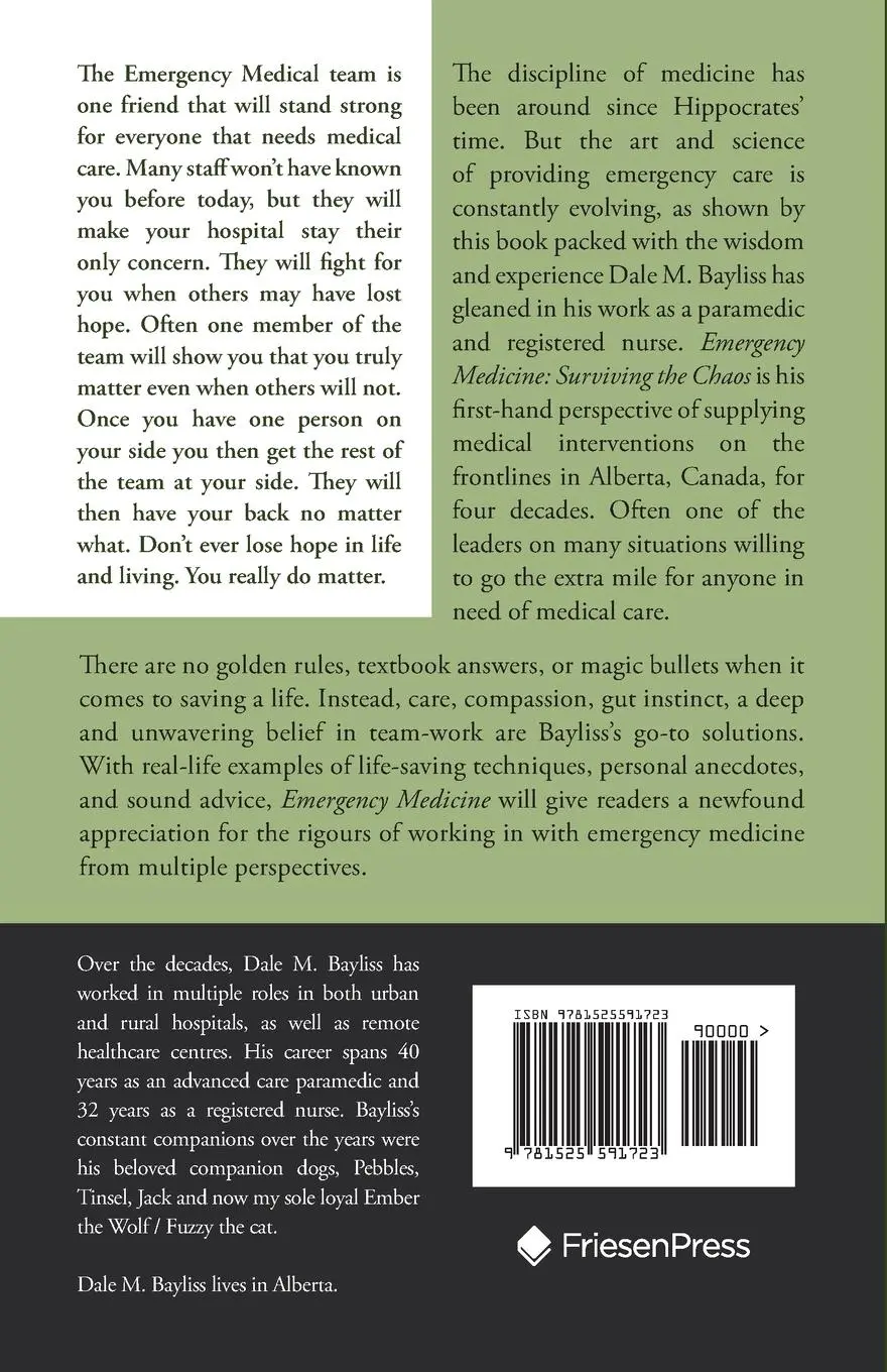 Rückseite: 9781525591723 | Emergency Medicine | Surviving the Chaos | Dale M. Bayliss | Buch