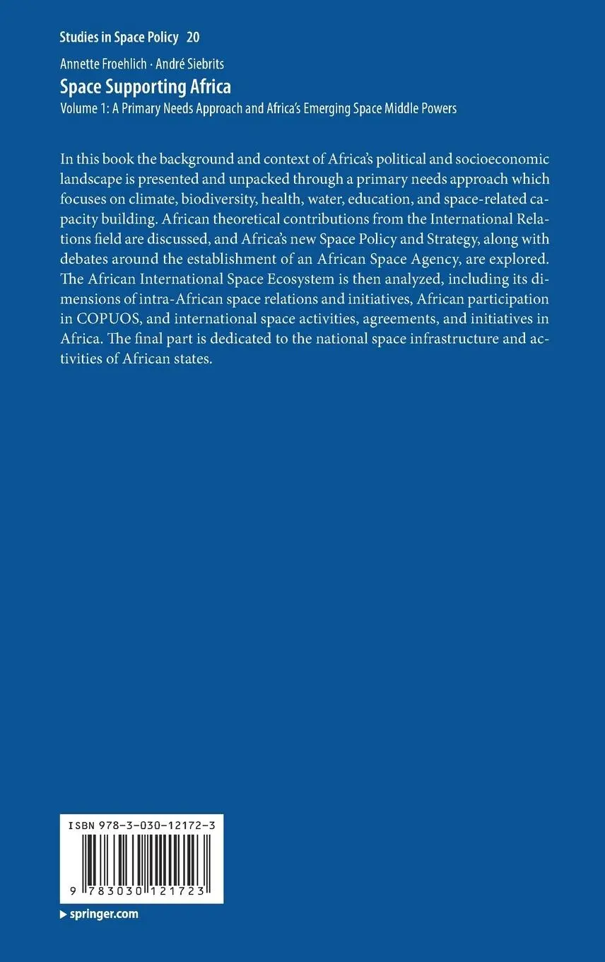 Rückseite: 9783030121723 | Space Supporting Africa | André Siebrits (u. a.) | Buch | xvi | 2019