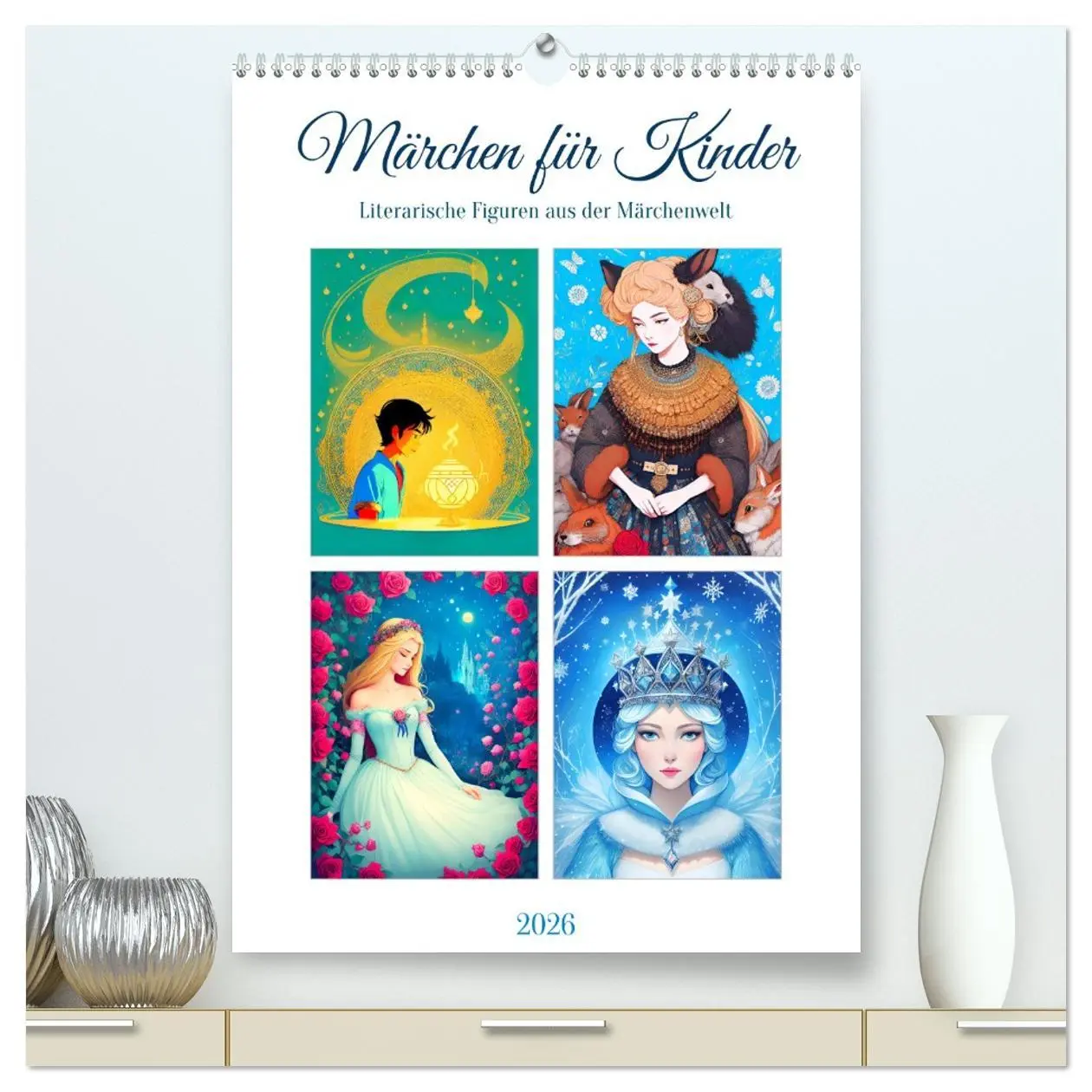 Cover: 9783516311723 | Märchen für Kinder (hochwertiger Premium Wandkalender 2026 DIN A2...