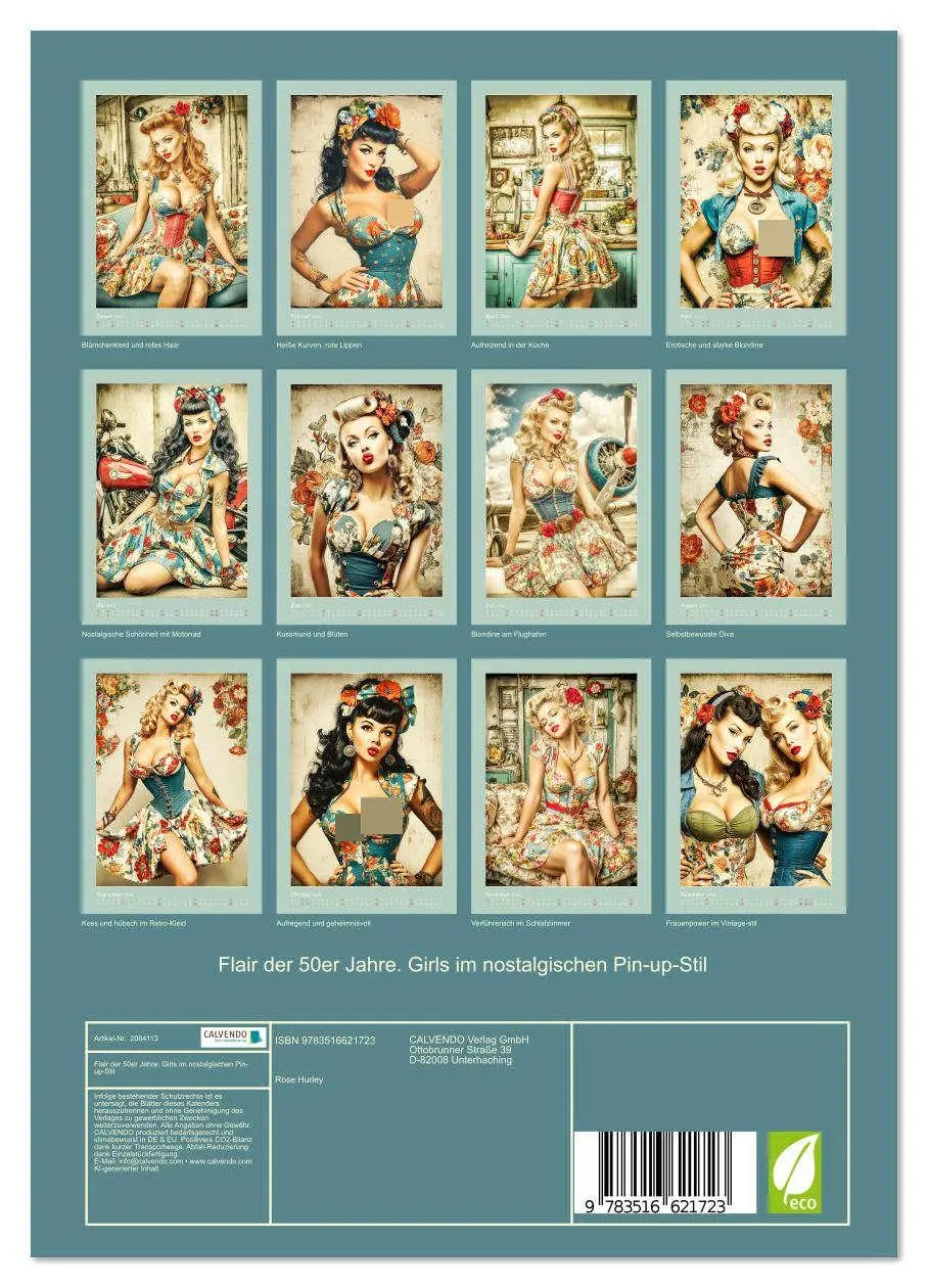Bild: 9783516621723 | Flair der 50er Jahre. Girls im nostalgischen Pin-up-Stil...