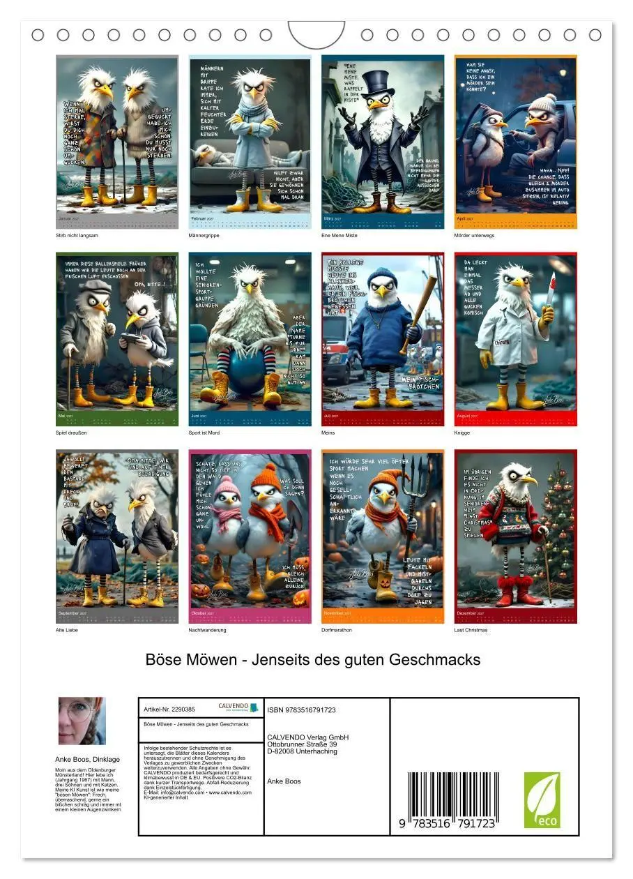 Bild: 9783516791723 | Böse Möwen - Jenseits des guten Geschmacks (Wandkalender 2027 DIN...