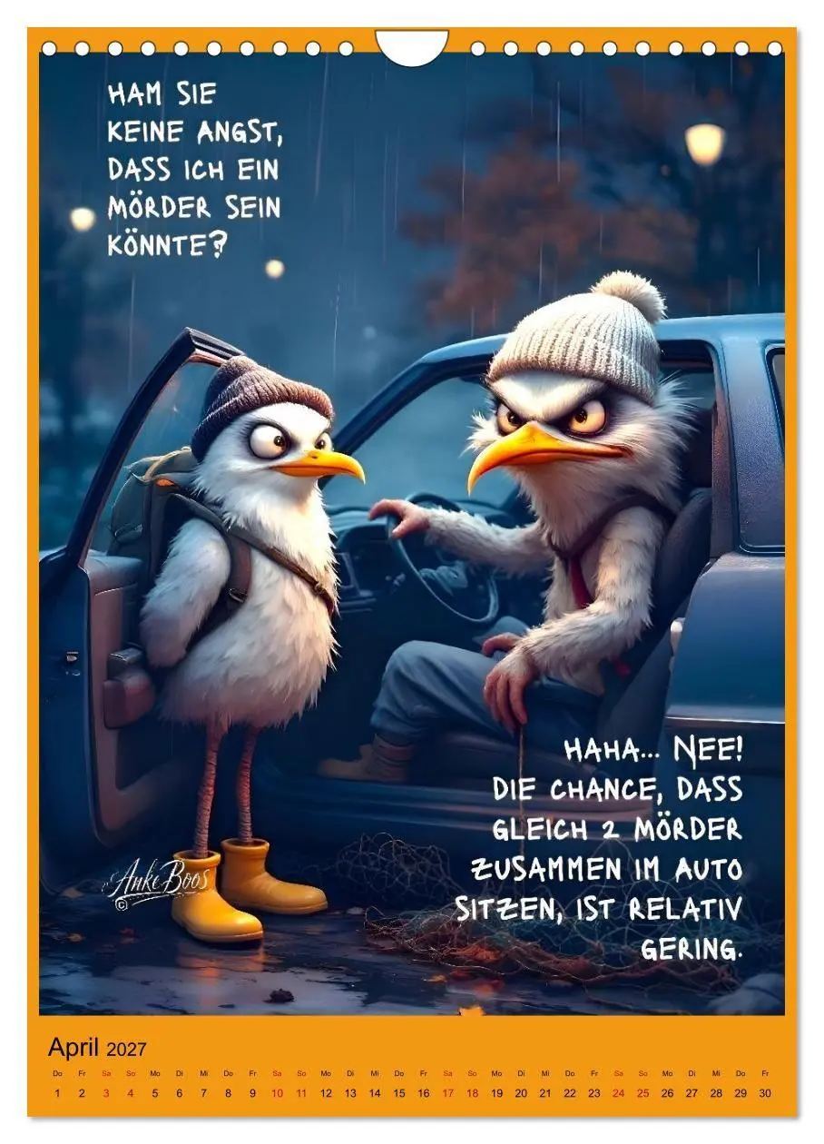 Bild: 9783516791723 | Böse Möwen - Jenseits des guten Geschmacks (Wandkalender 2027 DIN...