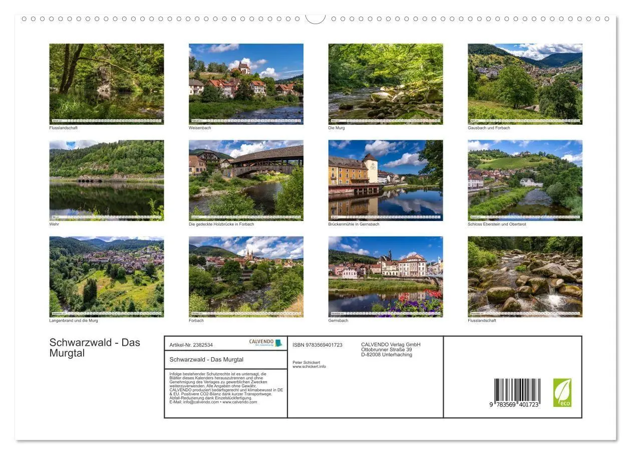 Bild: 9783569401723 | Schwarzwald - Das Murgtal (hochwertiger Premium Wandkalender 2027...