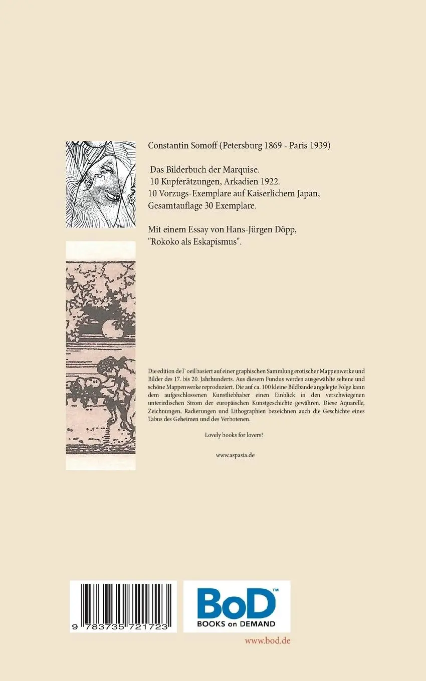 Rückseite: 9783735721723 | Das Bilderbuch der Marquise | Constantin Somoff | Taschenbuch | 28 S.