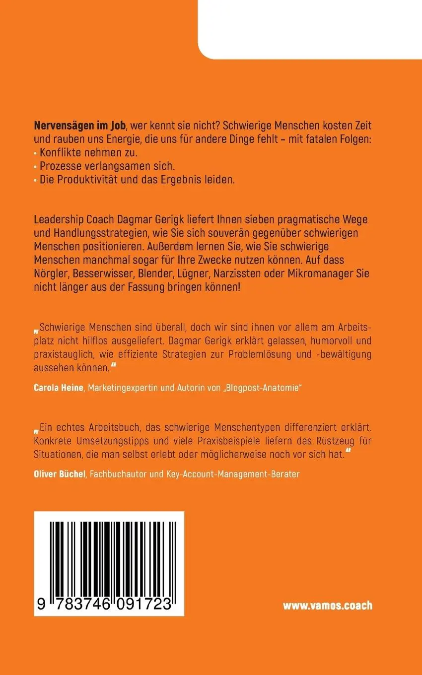 Rückseite: 9783746091723 | Nervensägen im Job | Dagmar Gerigk | Taschenbuch | 216 S. | Deutsch