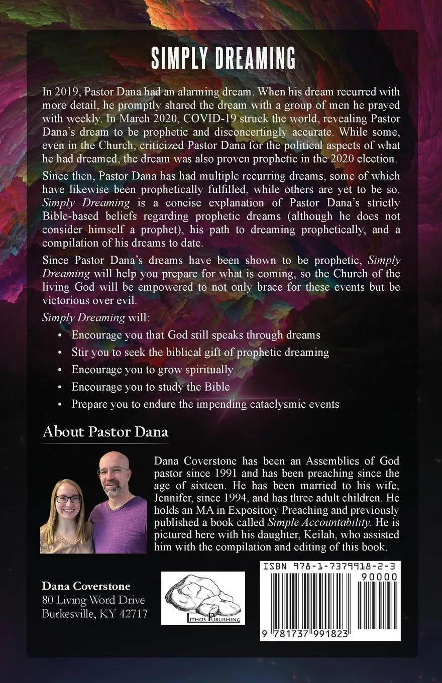 Rückseite: 9781737991823 | Simply Dreaming | A Compilation of My Dreams | Dana Coverstone | Buch