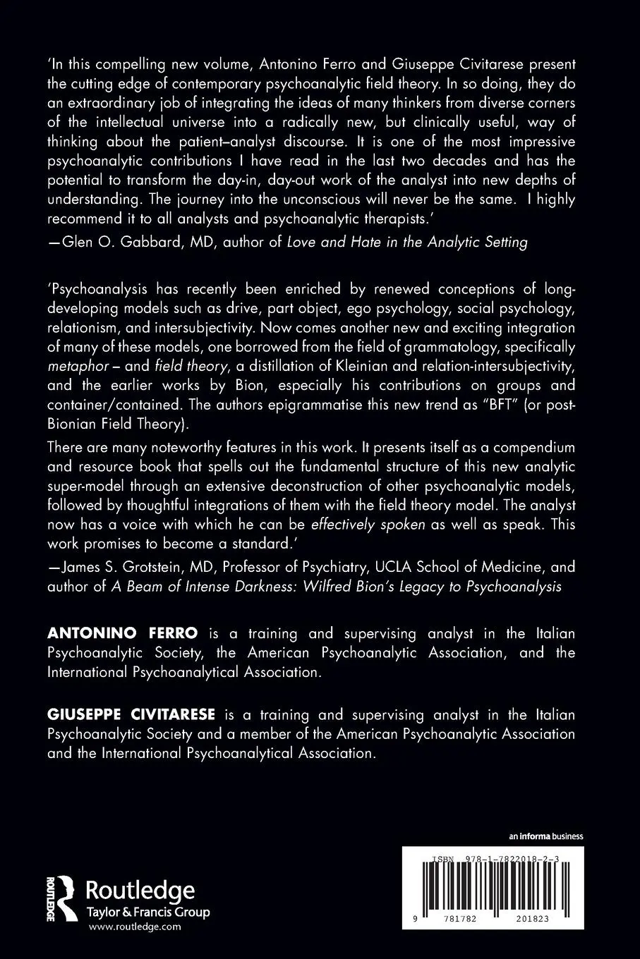 Rückseite: 9781782201823 | The Analytic Field and its Transformations | Civitarese (u. a.) | Buch