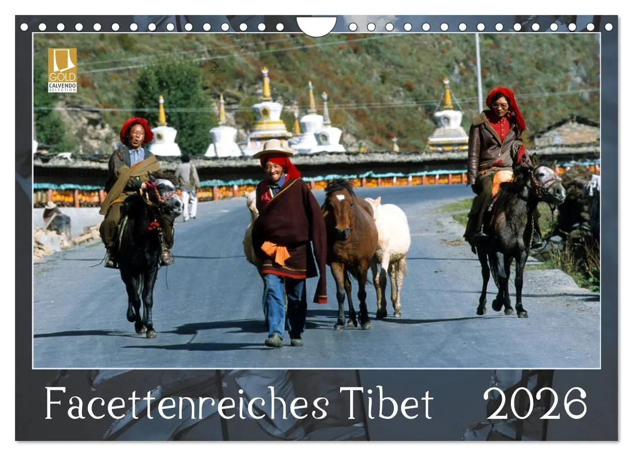 Cover: 9783457831823 | Facettenreiches Tibet (Wandkalender 2026 DIN A4 quer), CALVENDO...