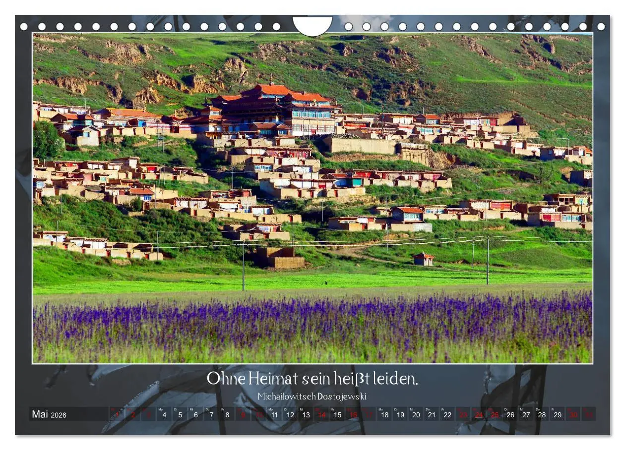 Bild: 9783457831823 | Facettenreiches Tibet (Wandkalender 2026 DIN A4 quer), CALVENDO...