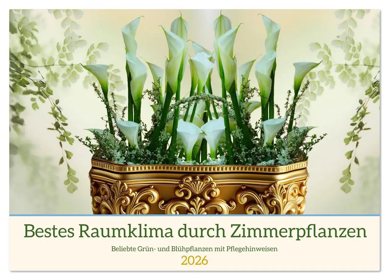 Cover: 9783516611823 | Bestes Raumklima durch Zimmerpflanzen (Wandkalender 2026 DIN A4...