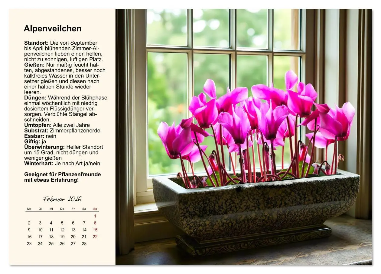 Bild: 9783516611823 | Bestes Raumklima durch Zimmerpflanzen (Wandkalender 2026 DIN A4...