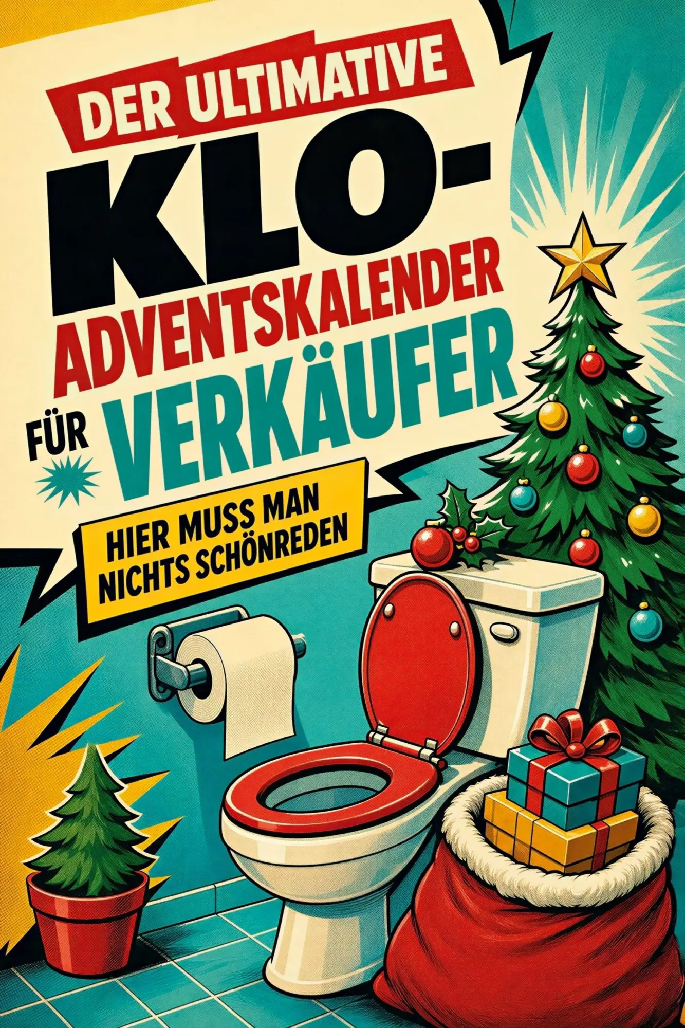 Cover: 9783696111823 | Der ultimative Klo-Adventskalender für Verkäufer | Emilia Keller