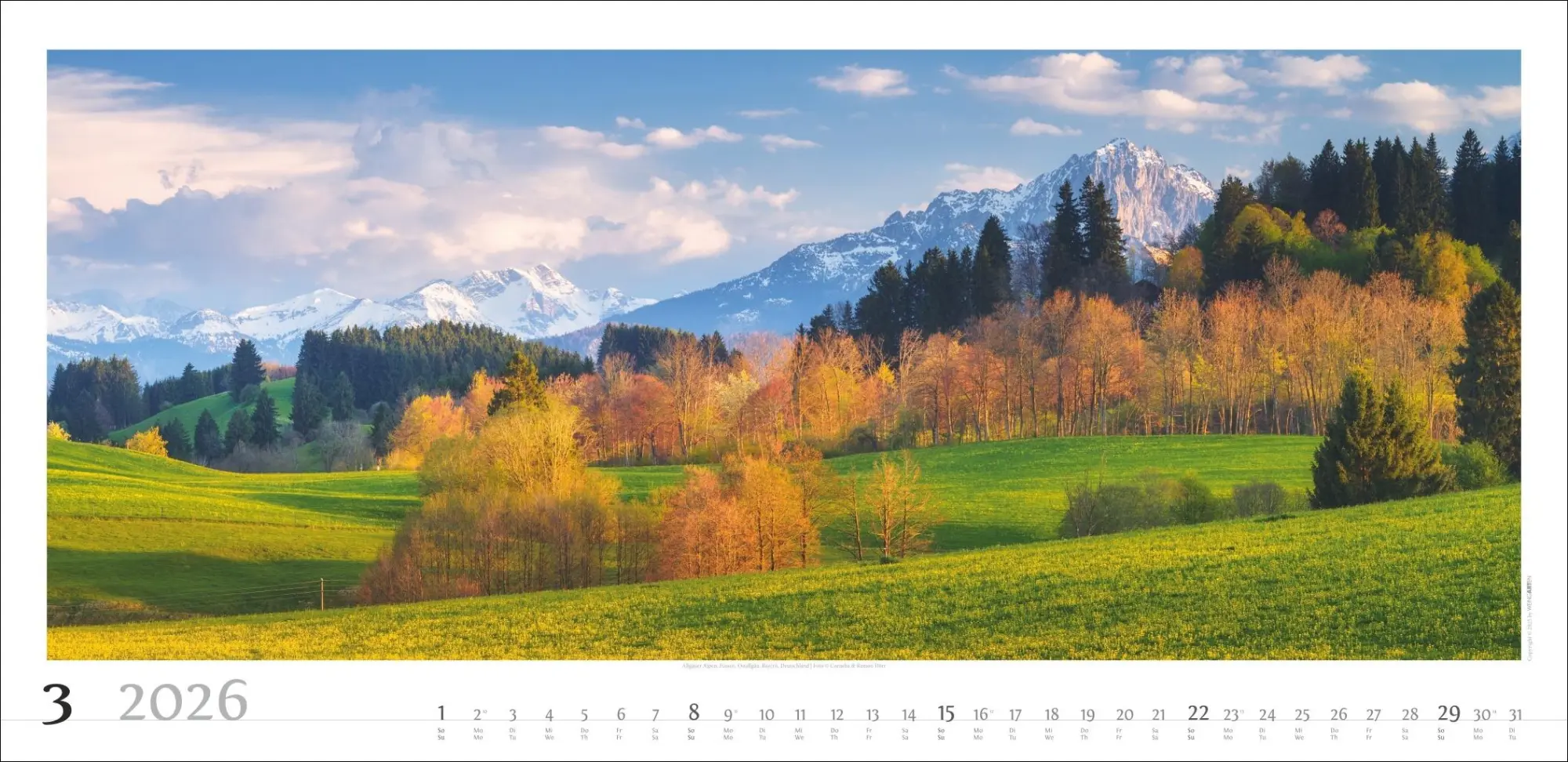 Bild: 9783839901823 | Alpenpanorama Kalender 2026 | Cornelia Dörr | Kalender | Spiralbindung