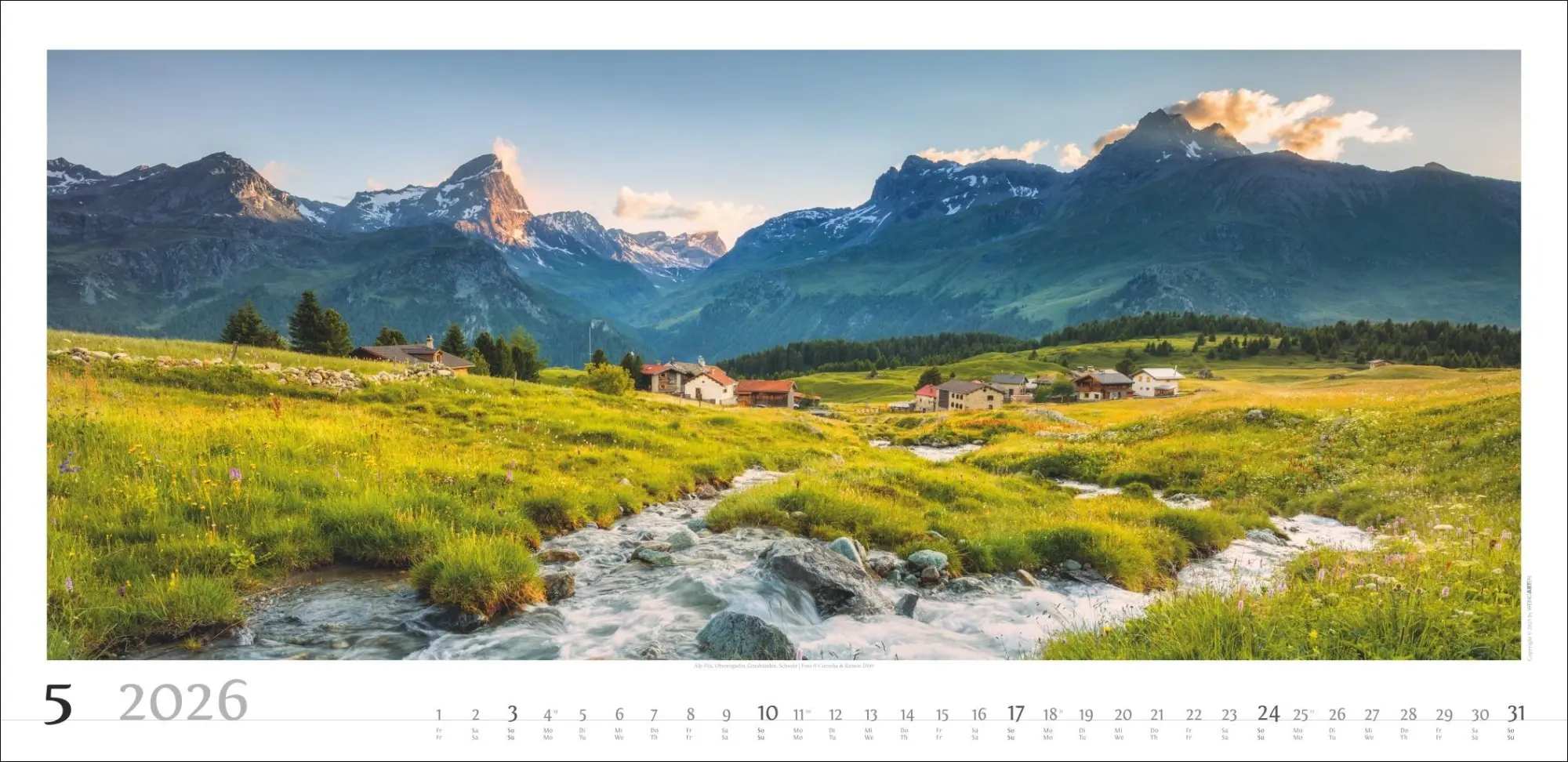 Bild: 9783839901823 | Alpenpanorama Kalender 2026 | Cornelia Dörr | Kalender | Spiralbindung