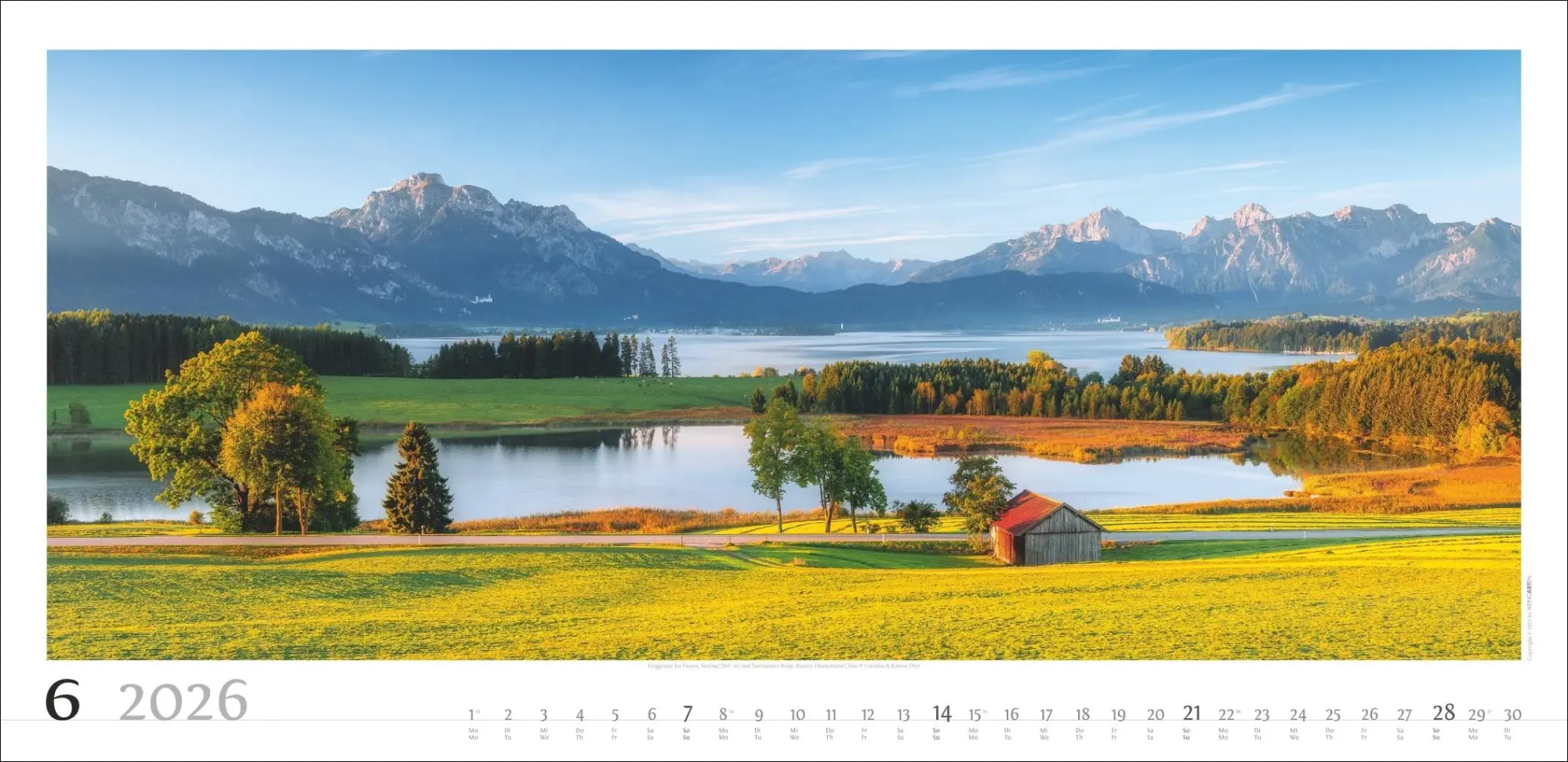 Bild: 9783839901823 | Alpenpanorama Kalender 2026 | Cornelia Dörr | Kalender | Spiralbindung