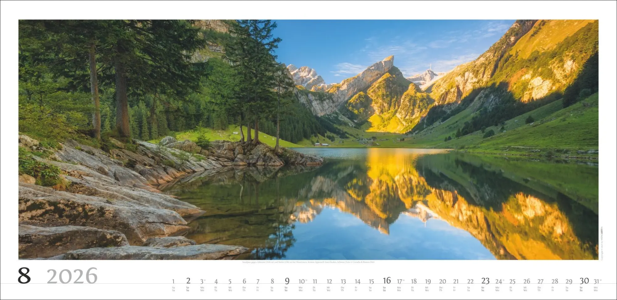 Bild: 9783839901823 | Alpenpanorama Kalender 2026 | Cornelia Dörr | Kalender | Spiralbindung
