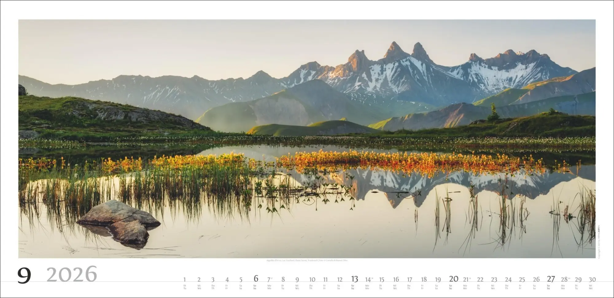 Bild: 9783839901823 | Alpenpanorama Kalender 2026 | Cornelia Dörr | Kalender | Spiralbindung