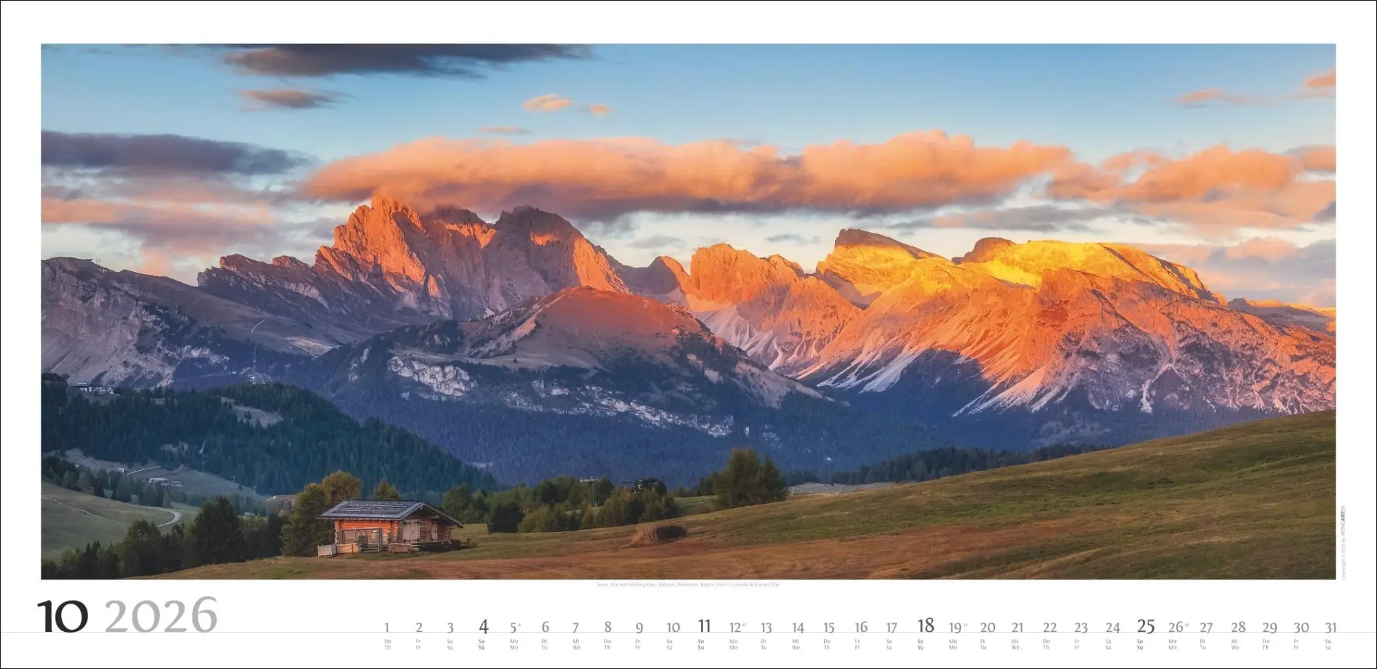 Bild: 9783839901823 | Alpenpanorama Kalender 2026 | Cornelia Dörr | Kalender | Spiralbindung