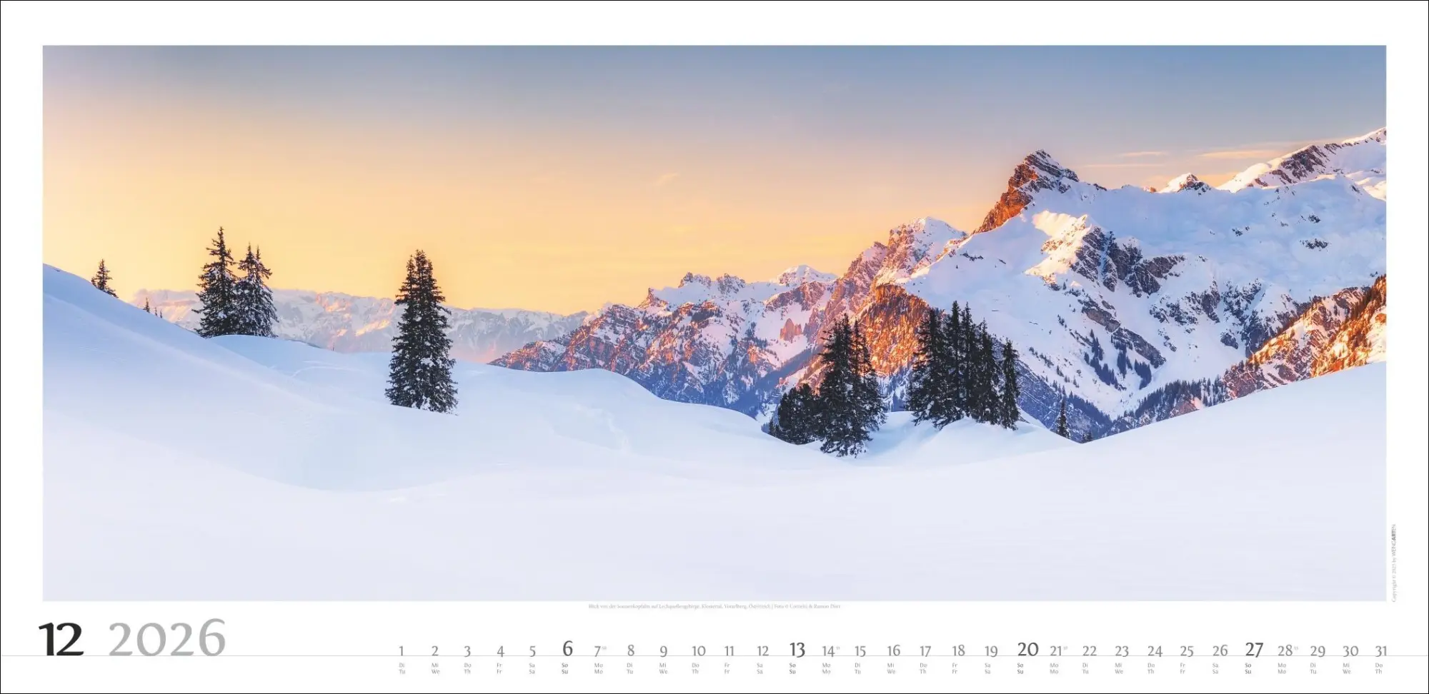 Bild: 9783839901823 | Alpenpanorama Kalender 2026 | Cornelia Dörr | Kalender | Spiralbindung