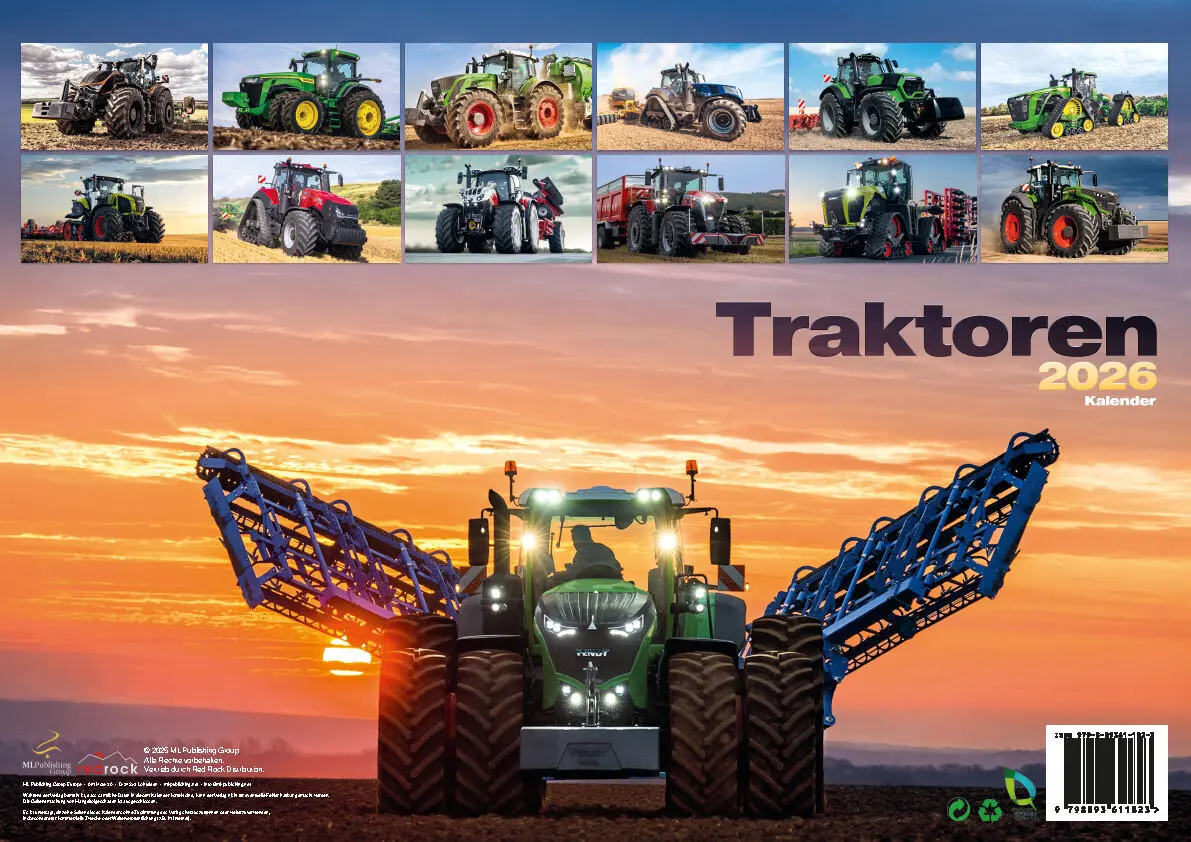 Bild: 9798893611823 | Traktoren Kalender 2026 | Kalender | 14 S. | Deutsch | 2026
