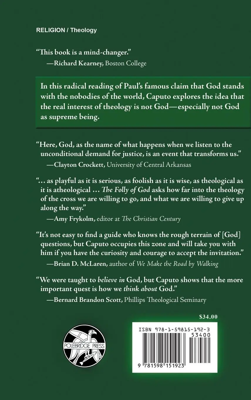 Rückseite: 9781598151923 | Folly of God | A Theology of the Unconditional | John D. Caputo | Buch