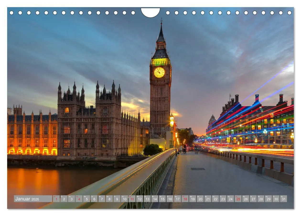 Bild: 9783457751923 | London Sehenswürdigkeiten (Wandkalender 2026 DIN A4 quer), CALVENDO...