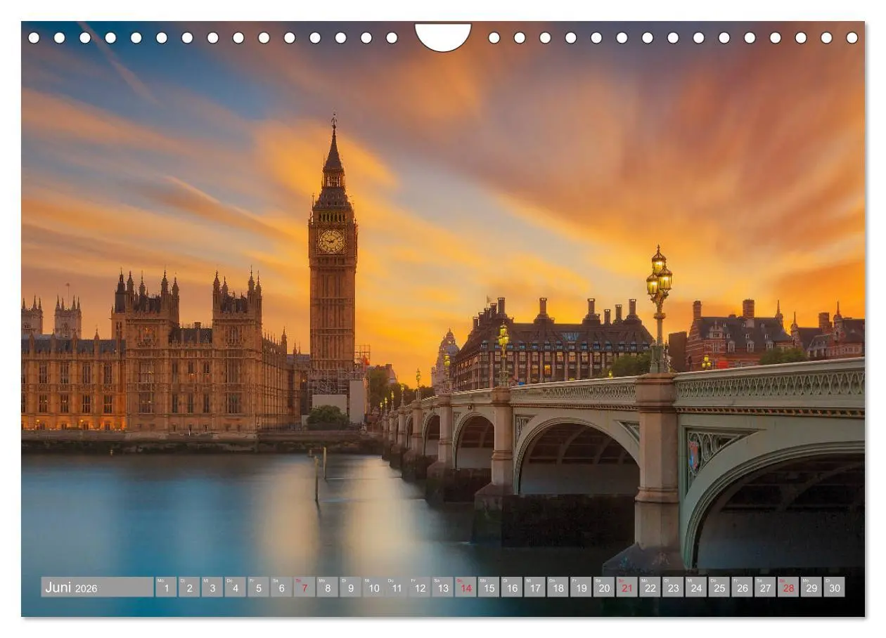 Bild: 9783457751923 | London Sehenswürdigkeiten (Wandkalender 2026 DIN A4 quer), CALVENDO...