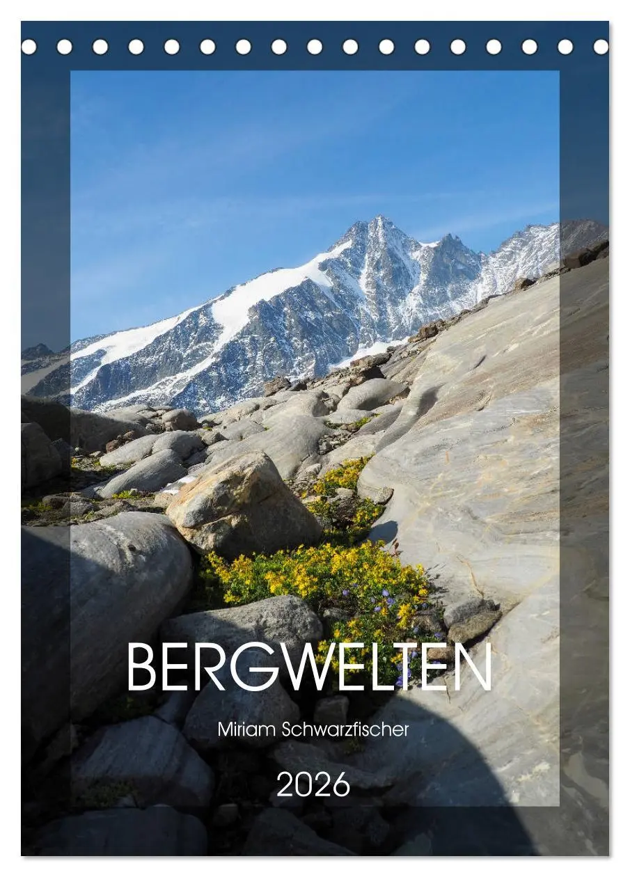 Cover: 9783516391923 | Bergwelten Wandkalender (Tischkalender 2026 DIN A5 hoch), CALVENDO...