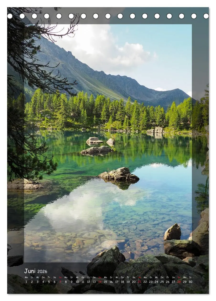 Bild: 9783516391923 | Bergwelten Wandkalender (Tischkalender 2026 DIN A5 hoch), CALVENDO...
